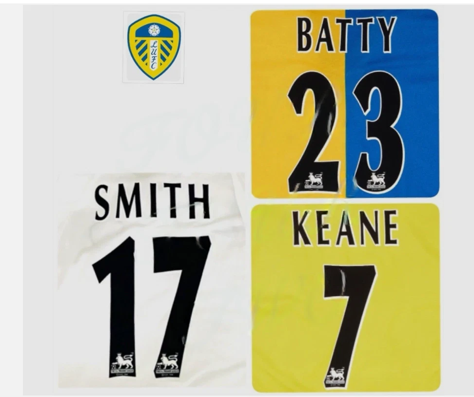 1997-2007 Black choose Leeds player EPL Player Size Premier League Nameset batty