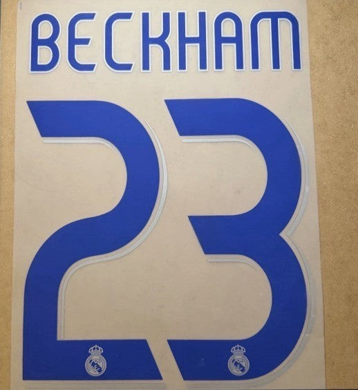 Beckham 23 2006-2007 Home nameset player size football shirt