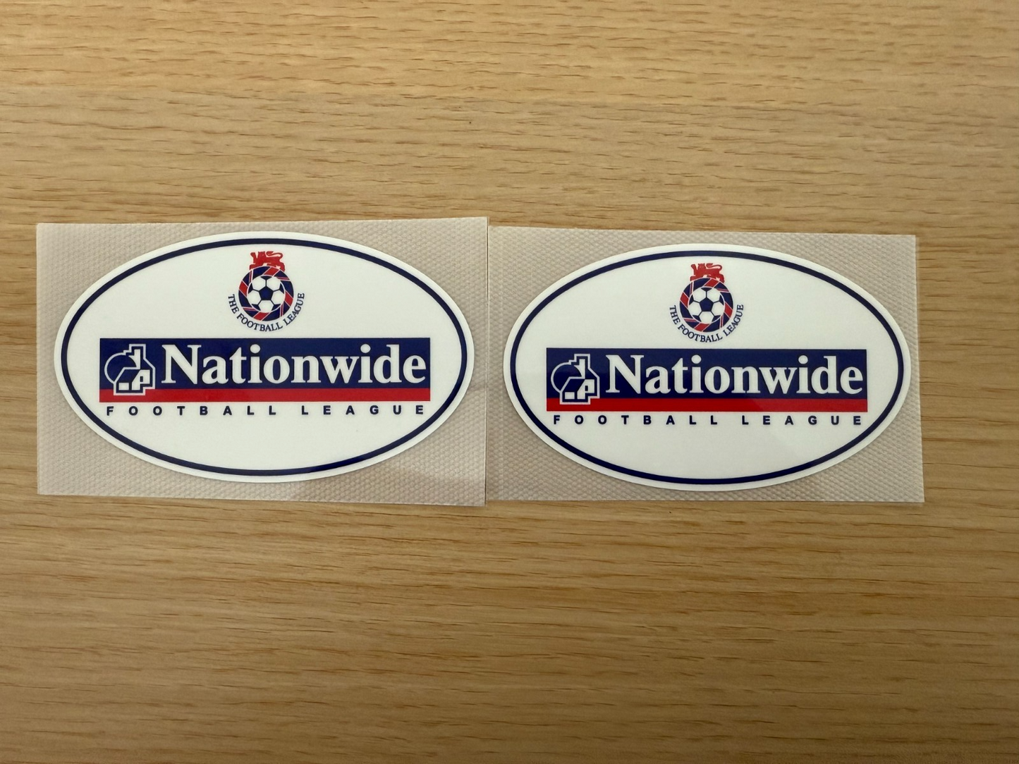 Nationwide 2000-2004 Football League pair patch player size Iron On UK STOCK