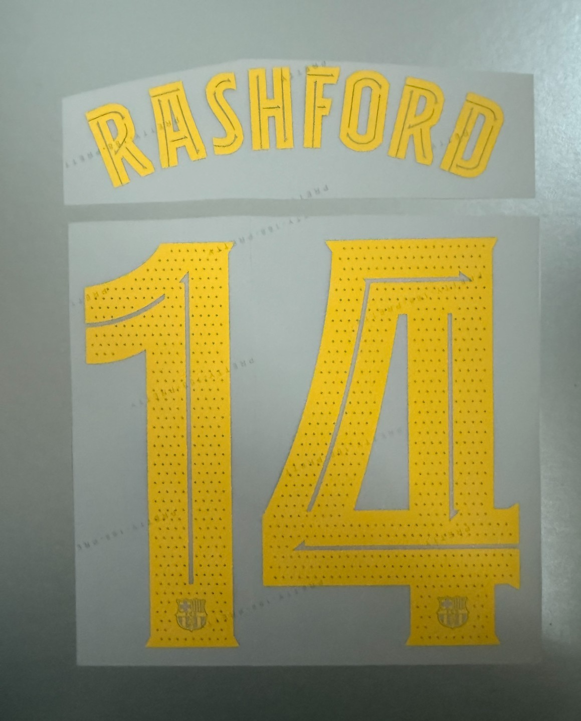 Rashford #14 2025-2026 Home Barcelona Player Size Nameset UK stock