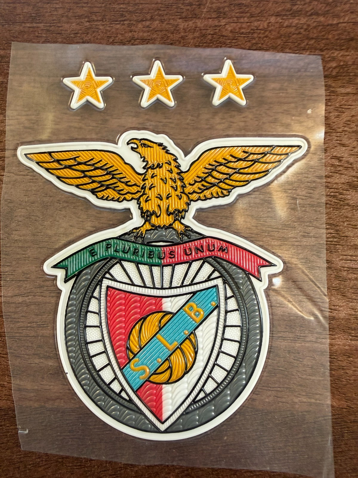 Liga Nos Benfica Red Blue Silicon Iron On Patch Badge