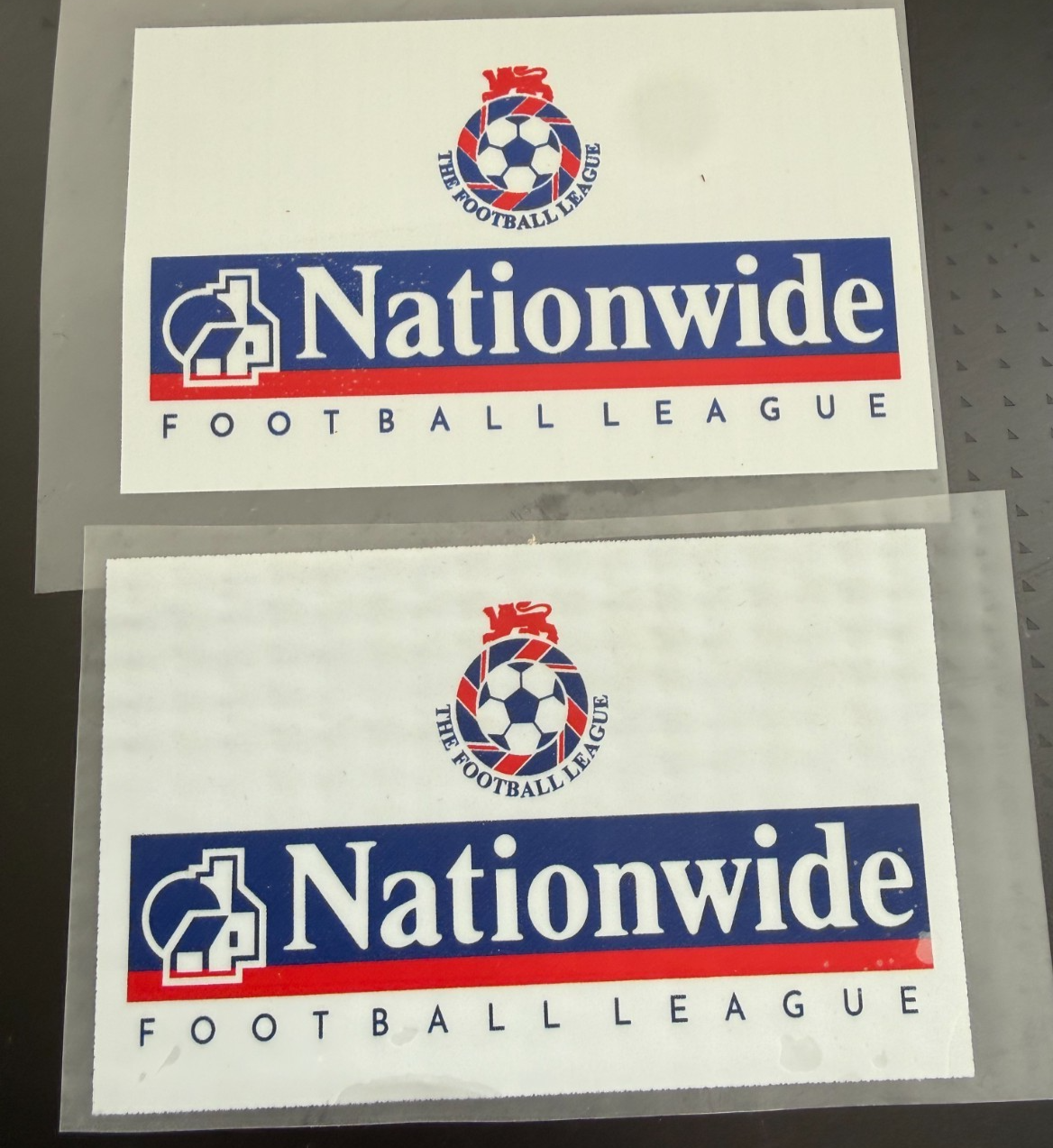 Nationwide 1999-2001 Football League pair patch player size Iron On UK STOCK