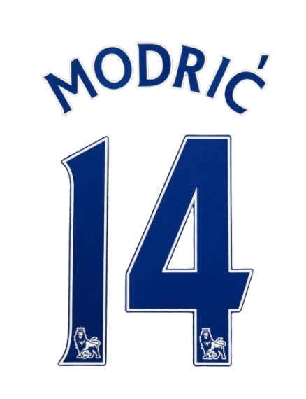 Modric #14 2008-2013 Spurs EPL Player Size Premier League navy Nameset UK STOCK