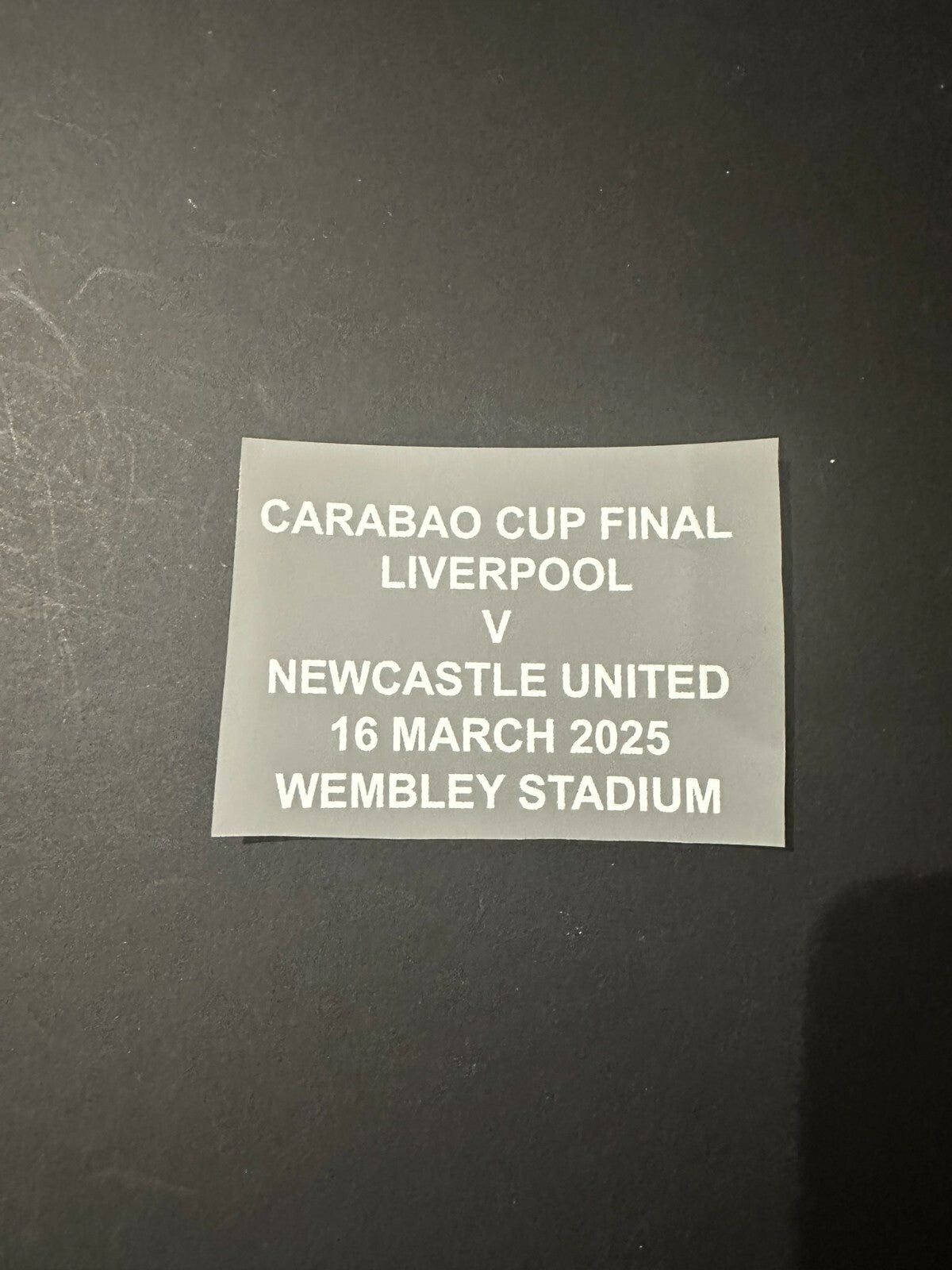 Carabao Cup Final Match Detail 2025 Patch Football Shirt Newcastle