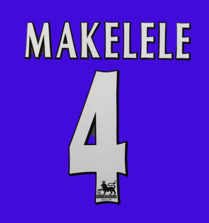 Makelele 4 1997-2006 Player Size Premier League White Nameset UK STOCK Chelsea