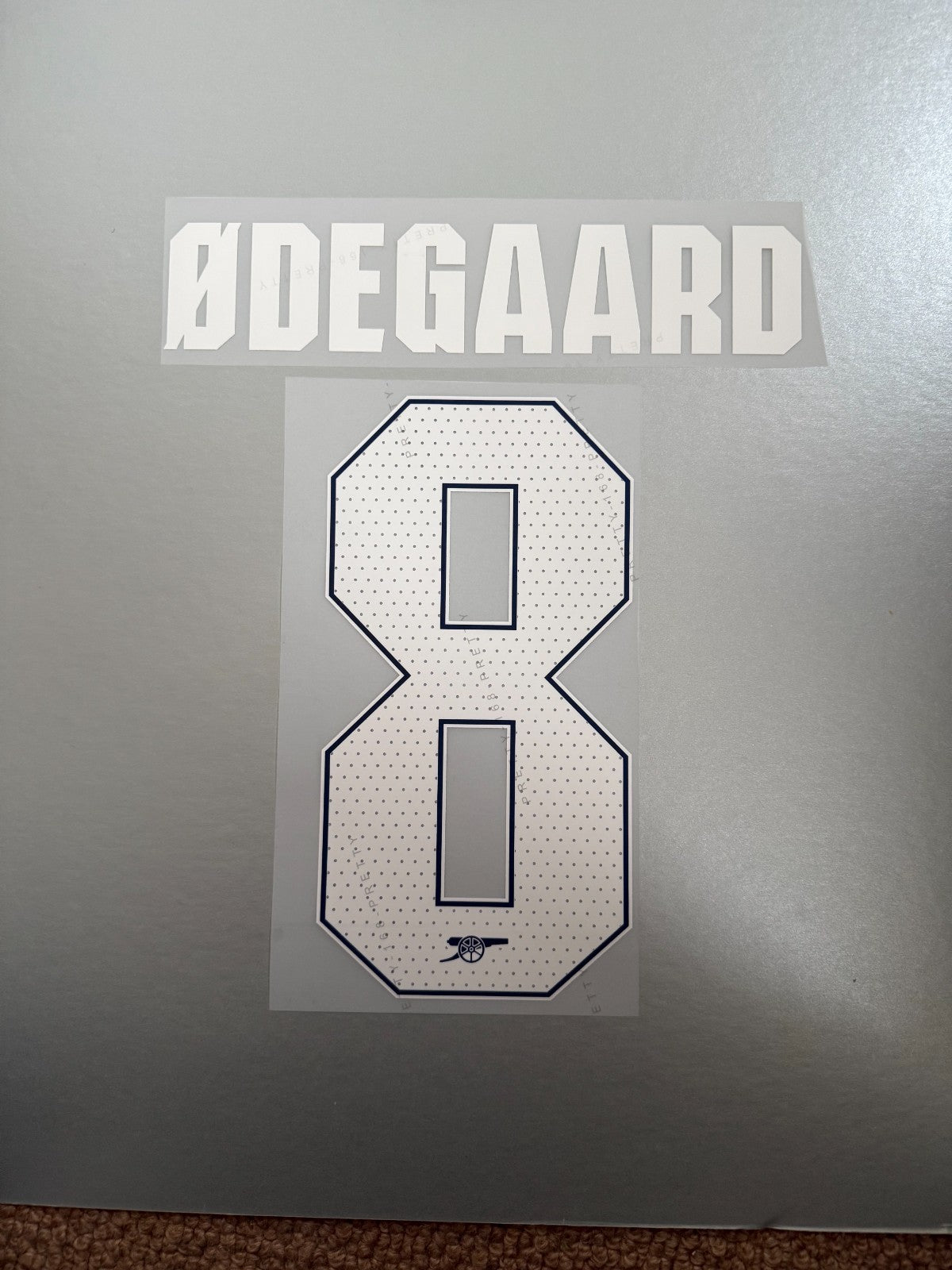 Arsenal ODEGAARD #8 2025-2026 HOME PLAYER SIZE CL NAMESET