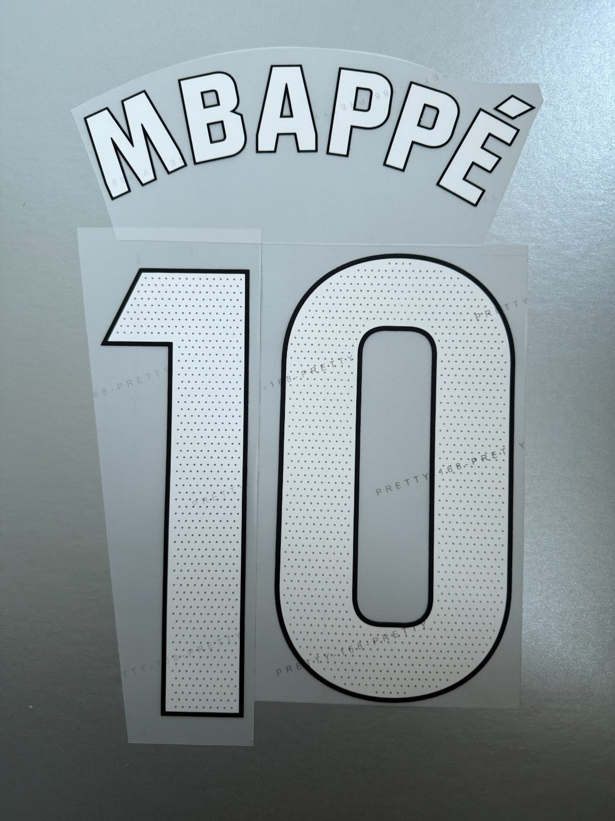 Mbappe #10 2025-2026 Away Real Madrid Player Size Nameset UK stock