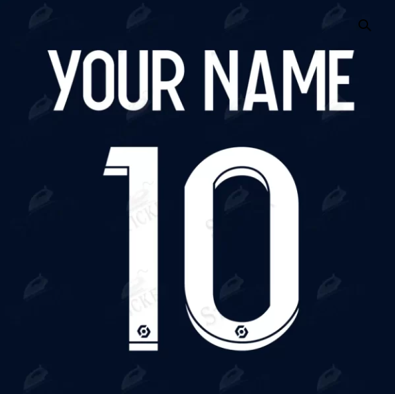 PSG Paris St Germain player Size 2021-2022 Any Name Nameset Soccer Football