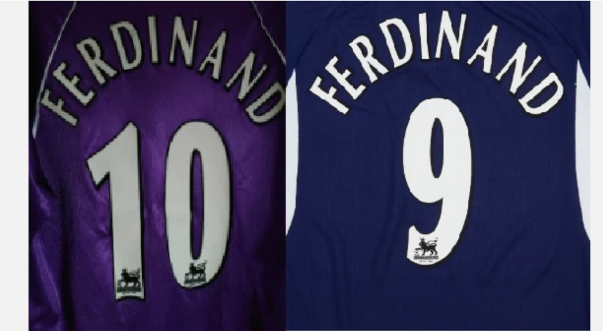 Ferdinand #10 9 2004-2007 Newcastle Spurs Player Size Premier League Nameset