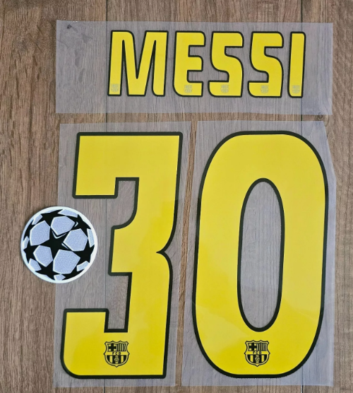 Messi 30 2004-2005 barcelona Champions League ball nameset player size football