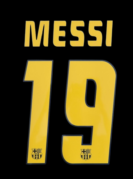 Messi 19 2005-2006 Barcelona home nameset player size football shirt