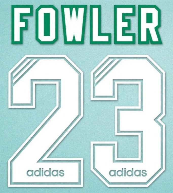FOWLER #23 Liverpool Player Size Epl Premier League Away Nameset