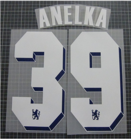 Anelka #39 Chelsea Player Size Champions 2011-2012 League white Nameset