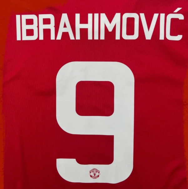 IBRAHIMOVIC 9 2016-2028 MAN UTD HOME AWAY PLAYER SIZE