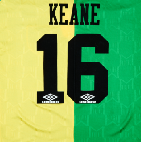 Keane 16 -1993-1994 EPL NAME AND NUMBER SET Away Manchester united UK
