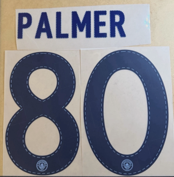Palmer 80 2021-2023 MANCHESTER CITY PLAYER SIZE Nameset
