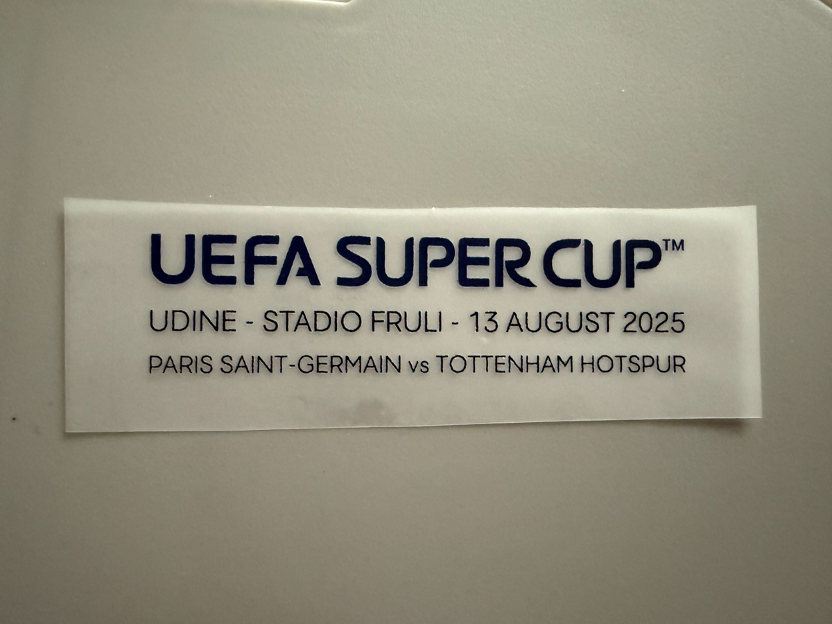Uefa Super Cup 2025 Tottenham Spurs PSG Paris Match Detail Patch Football Shirt