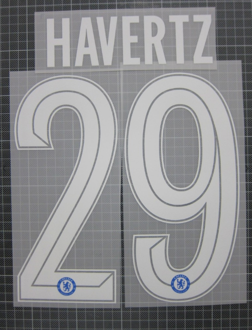 Havertz 29 CHELSEA 2021-2022 HOME PLAYER SIZE WHITE NAMESET