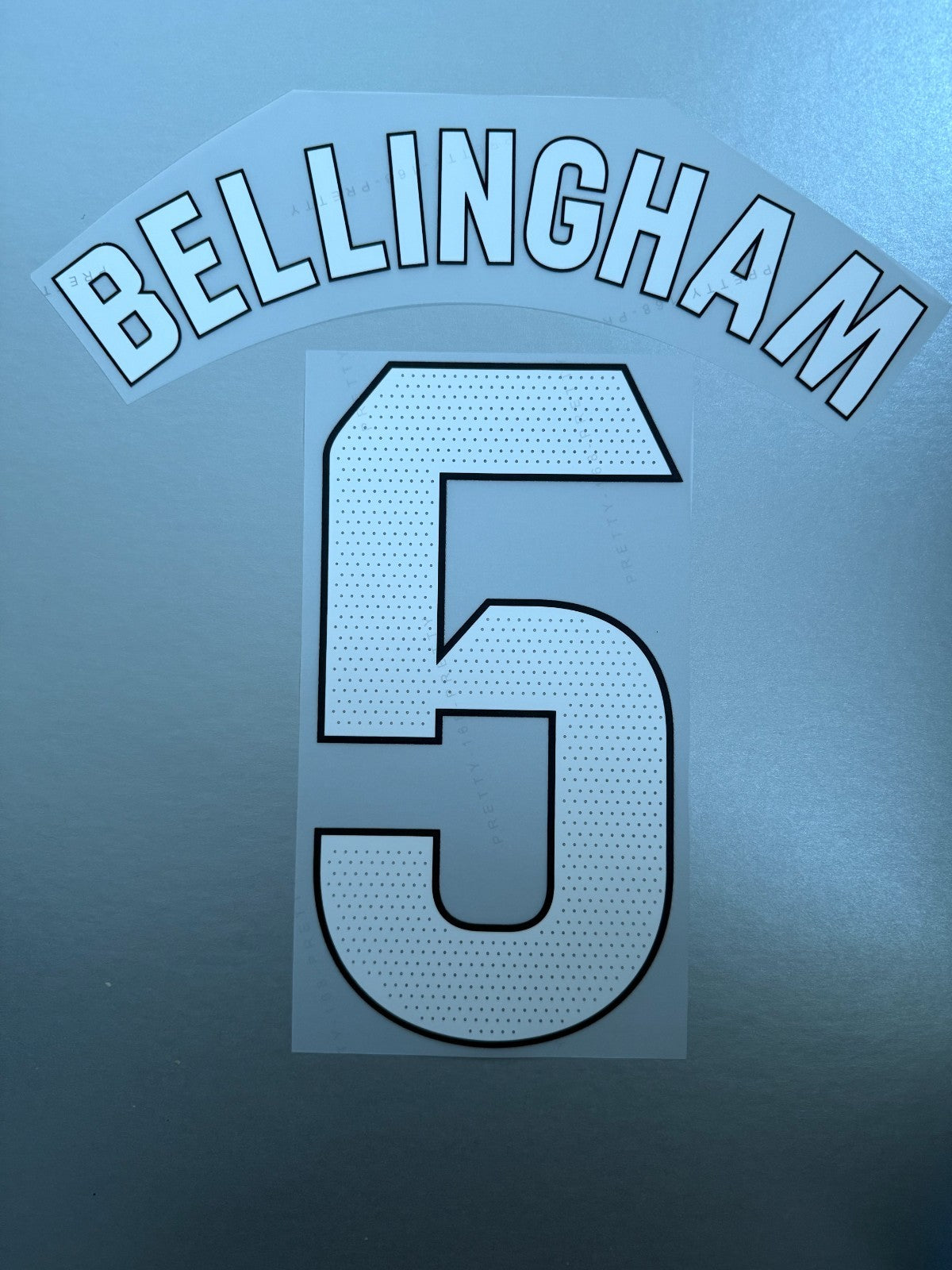 Bellingham #5 2025-2026 Away Real Madrid Player Size Nameset UK stock