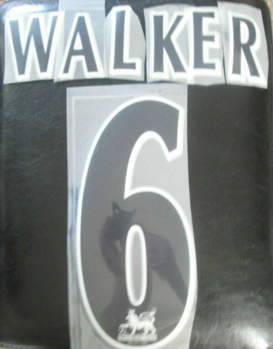 WALKER #6 Sheffield Wednesday 1997-00 Player Size Premier League Black Nameset