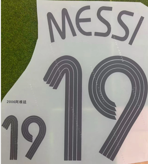 MESSI 19 WC 2006 ARGENTINA 2006-2007 AWAY NAMESET PLAYER SIZE