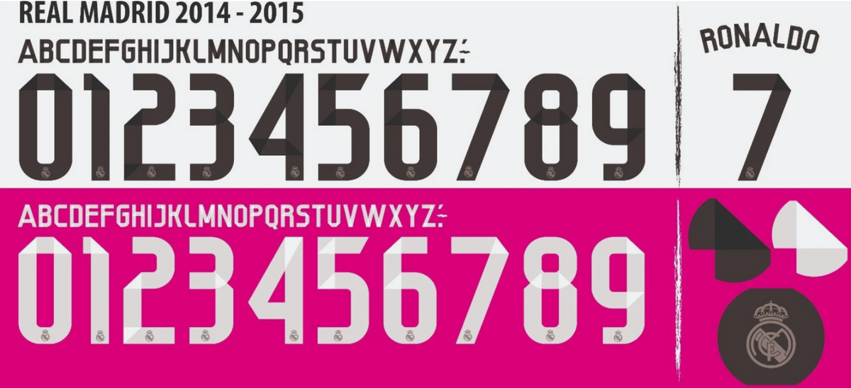 Any Choose Name Number Set For Real Madrid La Liga 2014-2015 Home Away Football