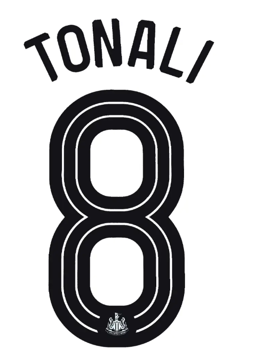 NEWCASTLE TONALI 8 2024-2025 HOME Carabao Cup PLAYER SIZE Nameset Winners