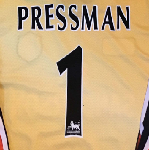 PRESSMAN 1 Sheffield Wednesday 1997-00 Player Size Premier League Nameset black