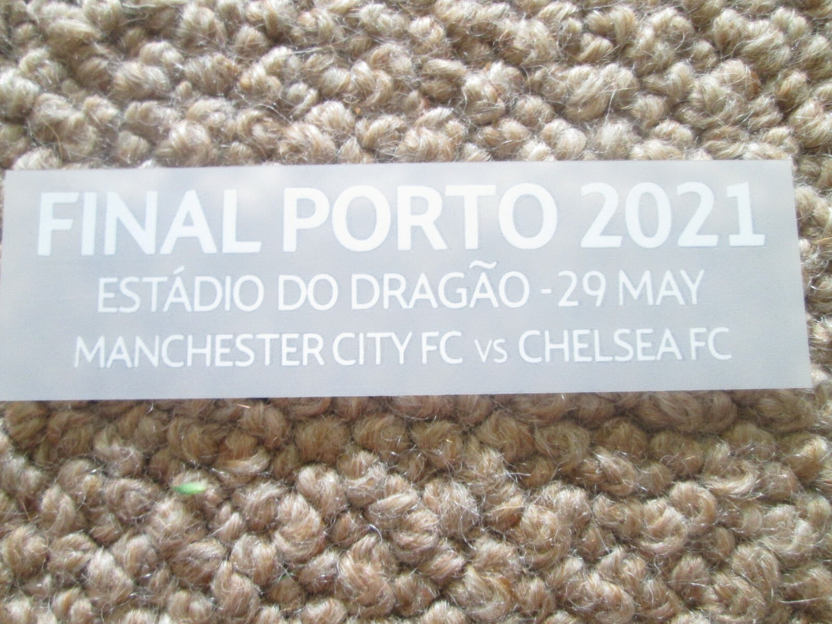 2021 Champions League Final Detail Transfer player size Iron On Heat Press badge