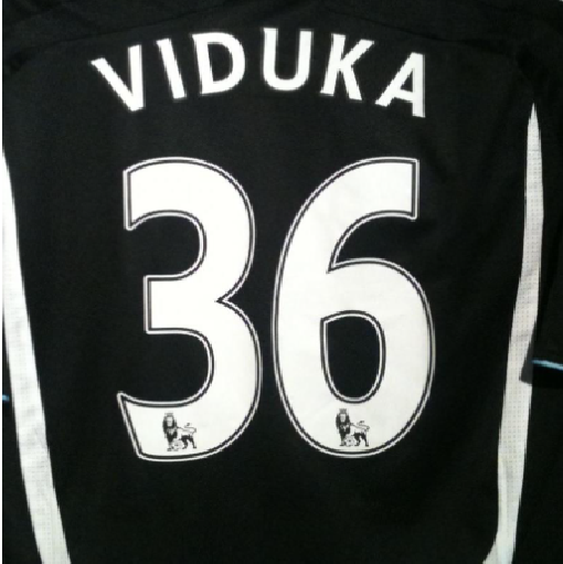 NEWCASTLE 2007-2013 36 Viduka WHITE PLAYER SIZE FELT