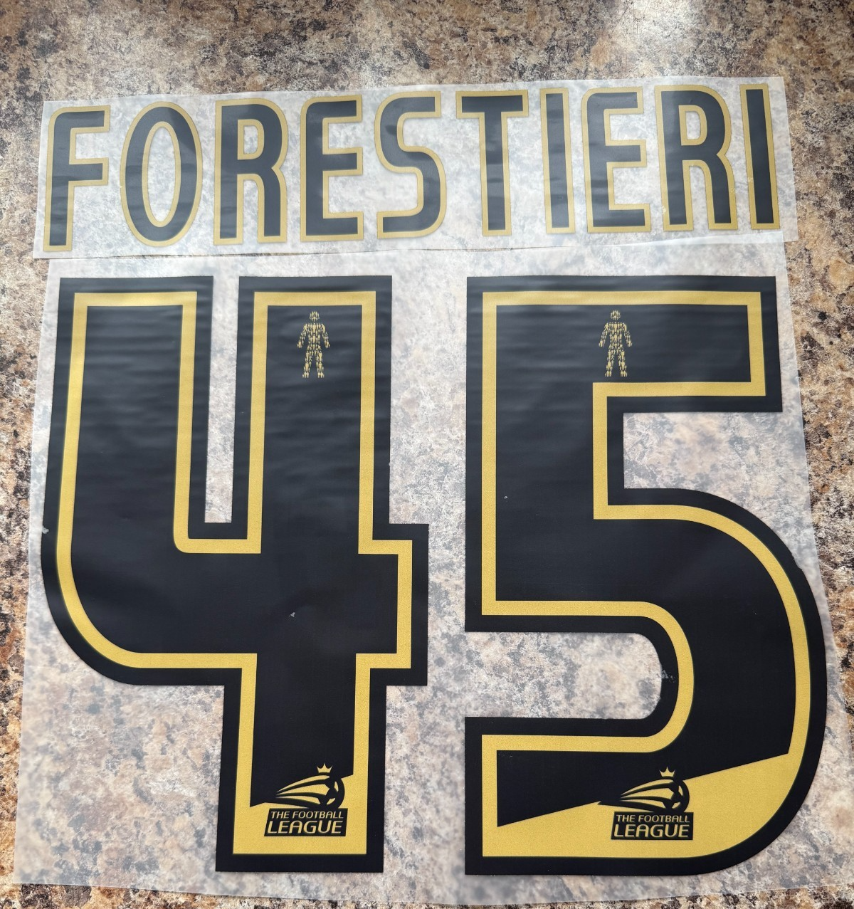 FORESTIERI 45 Player Size Championship 2015-2016 Nameset Sheffield Wednesday