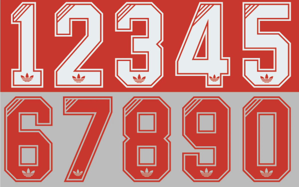 Custom Any Number Football Shirt Soccer Numbers Liverpool 1988-1992 Arsenal felt