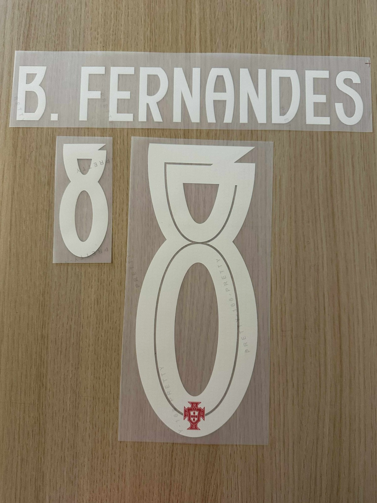B.Fernandes #8 Portugal 2025-2026 Home Player Size Nameset Football