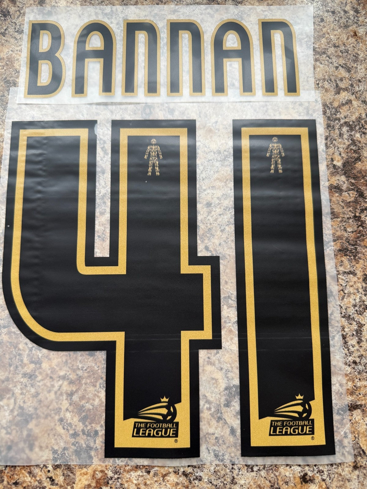 BANNAN 41 Player Size Championship 2014-2016 Nameset Sheffield Wednesday