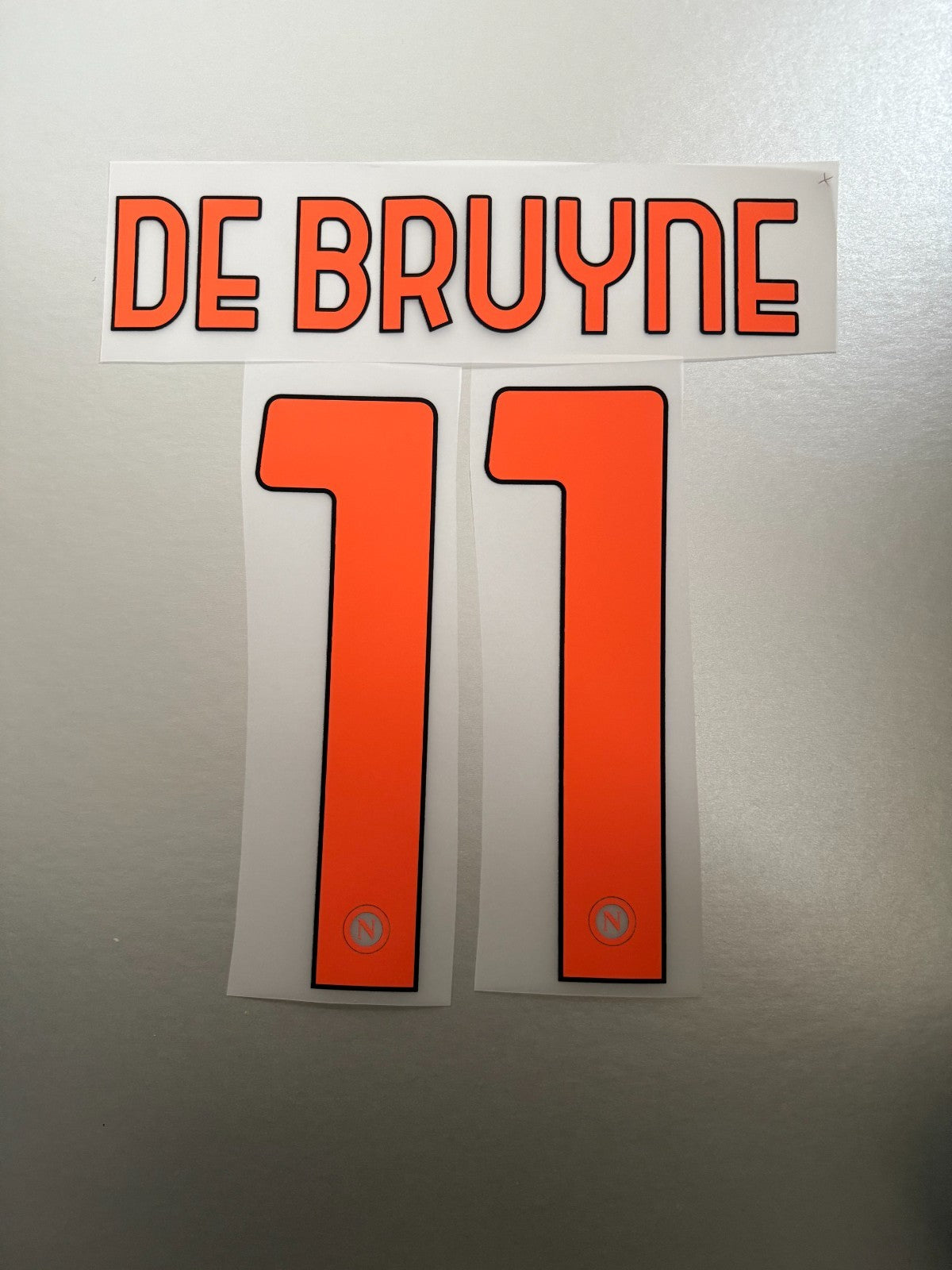 De Bruyne #11 2025-2026 Away CL Napoli Player Size Nameset UK stock