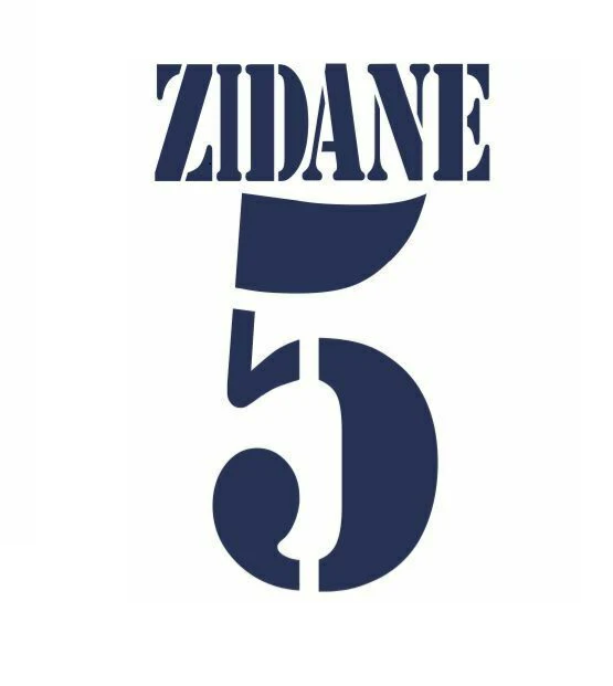 Zidane #5 Real Madrid 2000-2002 Home Player Size Nameset UK Football
