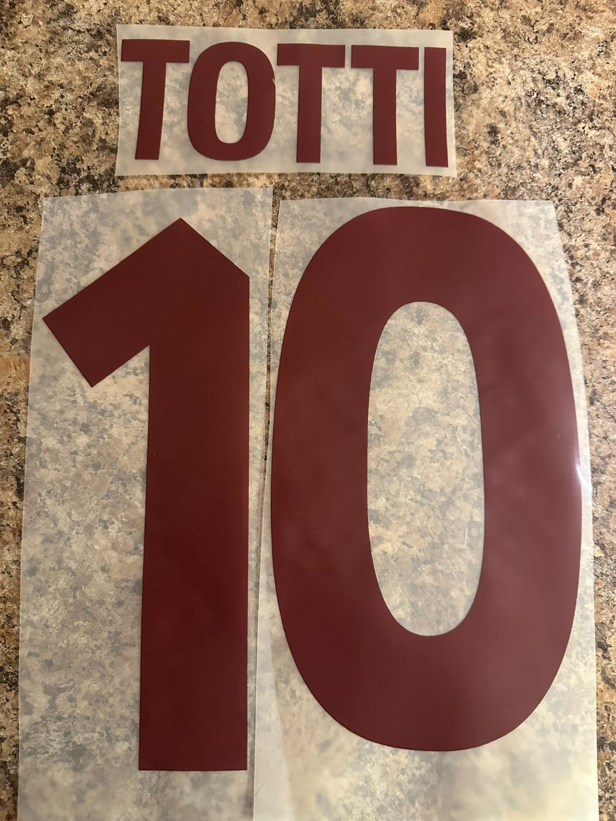 Totti #10 2000-2002 Roma Away Player Size Nameset UK stock