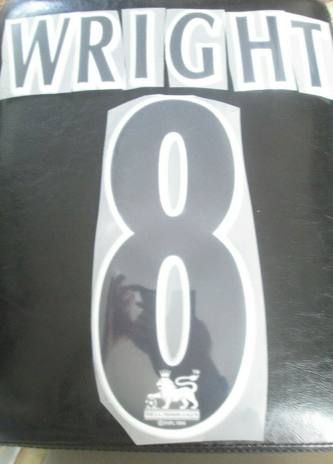 WRIGHT #8 1997-1999 Player Size Premier League Black or white Nameset UK STOCK