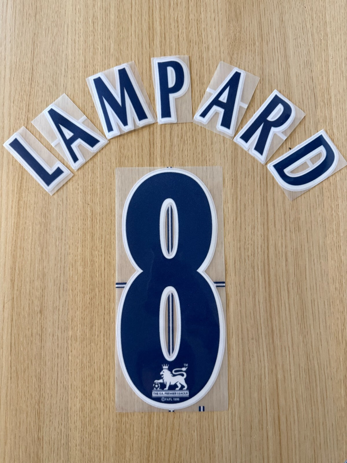 Lampard #8 1997-2006 Chelsea Premier League Player Size Blue Nameset UK STOCK