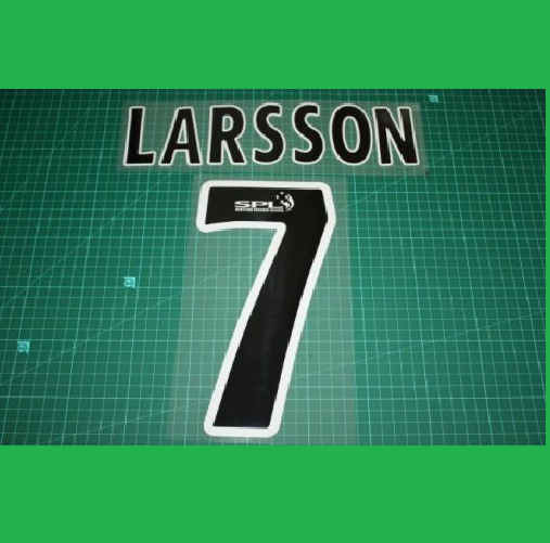 2003-2007 Larsson 7 Celtic home PLAYER SIZE nameset