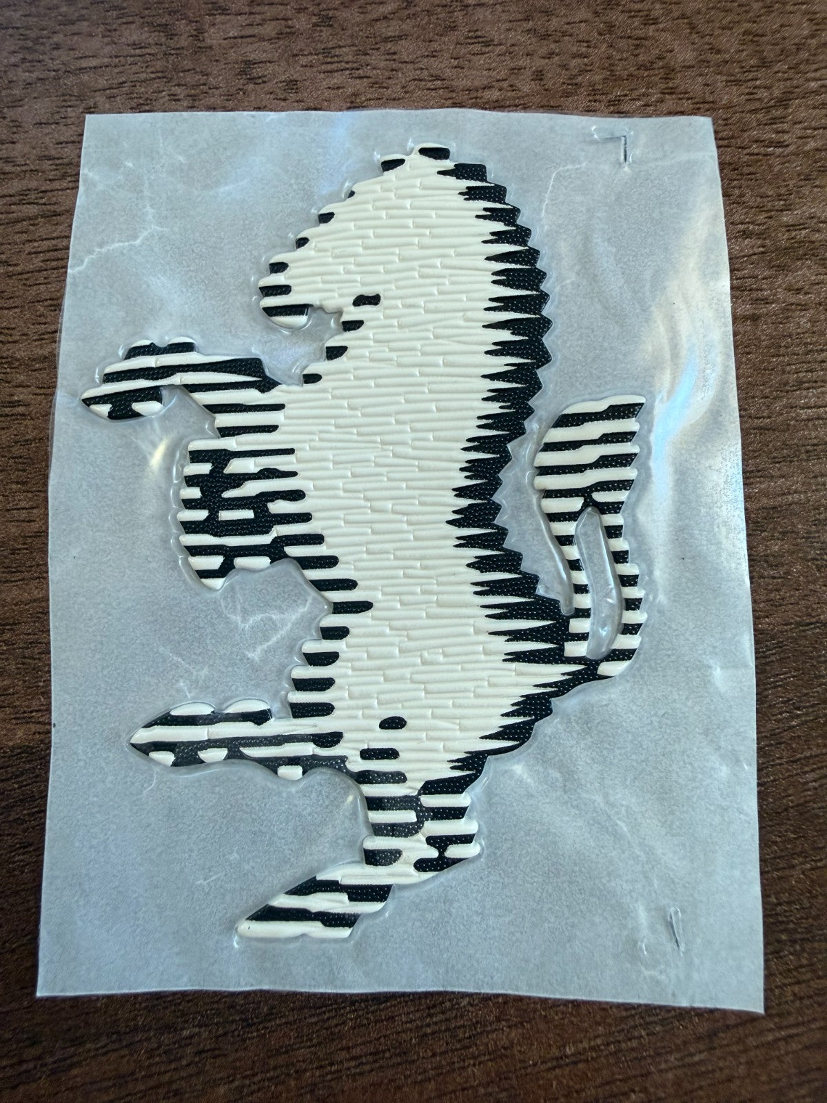Serie A Juventus White Silicon Iron On Player Size Patch Badge