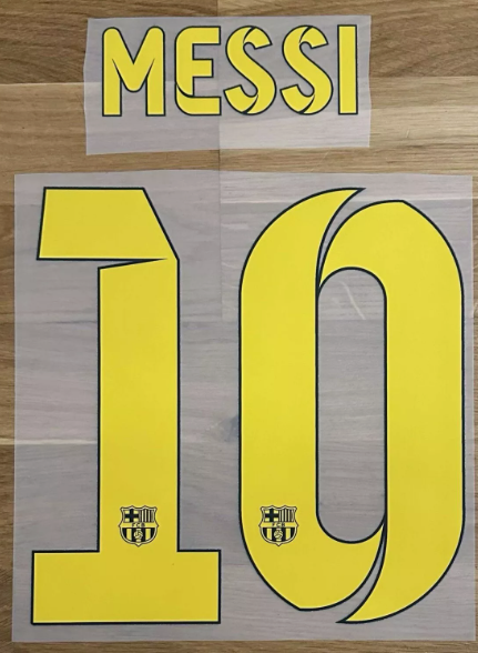Messi 10 2014-2015 Home nameset player size football shirt