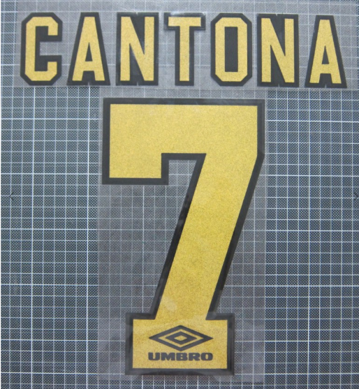 Cantona-1994-1995 EPL NAME AND NUMBER SET Third Manchester united UK