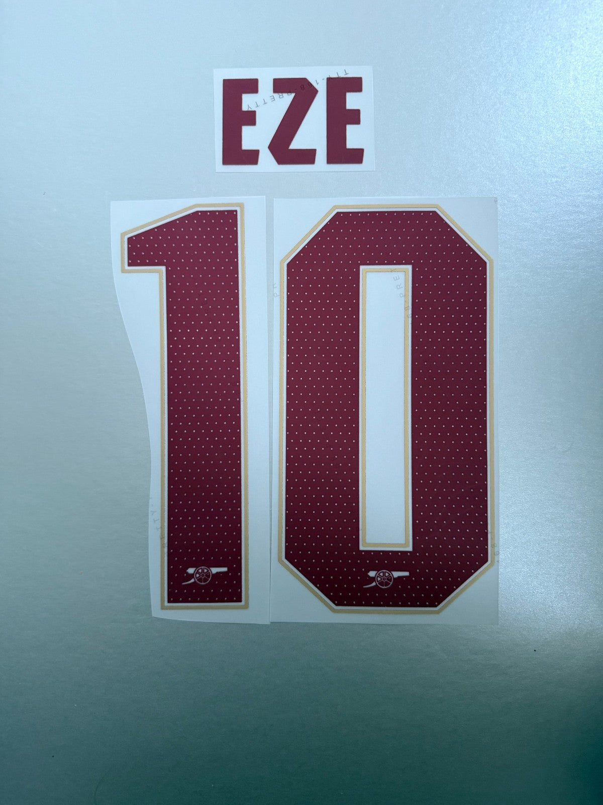 Arsenal EZE 10 2025-2026 AWAY PLAYER SIZE CL NAMESET