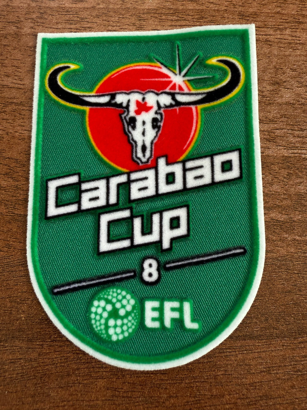 Carabao Felt Cup 8 winners patch player size Iron On Heat 2025 Manchester City