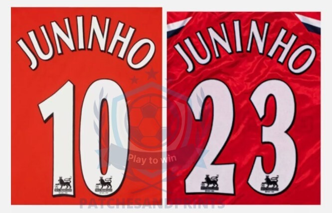1997-2007 Juninho 10 23 middlesbrough Player Size Premier League Nameset L extra