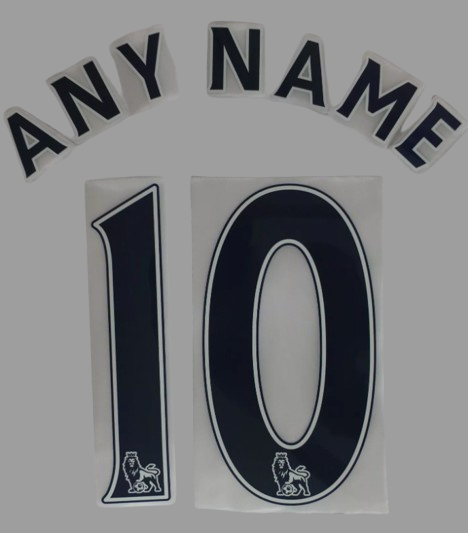 Any name Premier League Football Shirt 2013-17 nameset KIDS size plastic NAVY