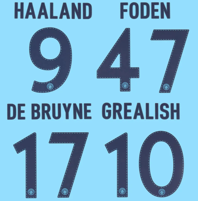 Any Manchester City 2022-2023 CL Player Size Real Madrid Choose one Nameset