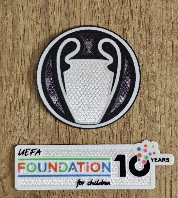 PSG Champions League winners Paris St Germain 2025 Player Size Sleeve Patch Set