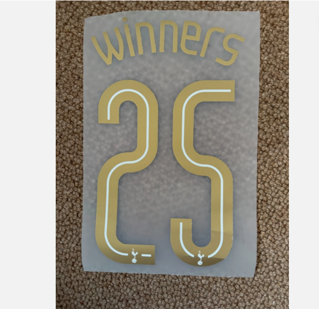 2025 EUROPA LEAGUE WINNERS Spurs Tottenham Home PLAYER SIZE